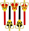 Stylized Sceptre For Card Faces Clip Art